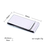 Double Sided Money Clip Blank Stainless Steel