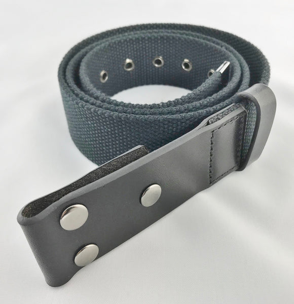 Snap On Style Hybrid Leather & Cloth Belt